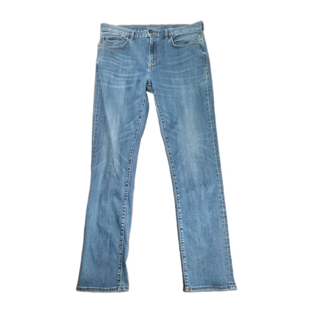 Banana Republic Traveler Jeans Mens Tagged 34×34 Measures 36×34 Stretch Slim Fit